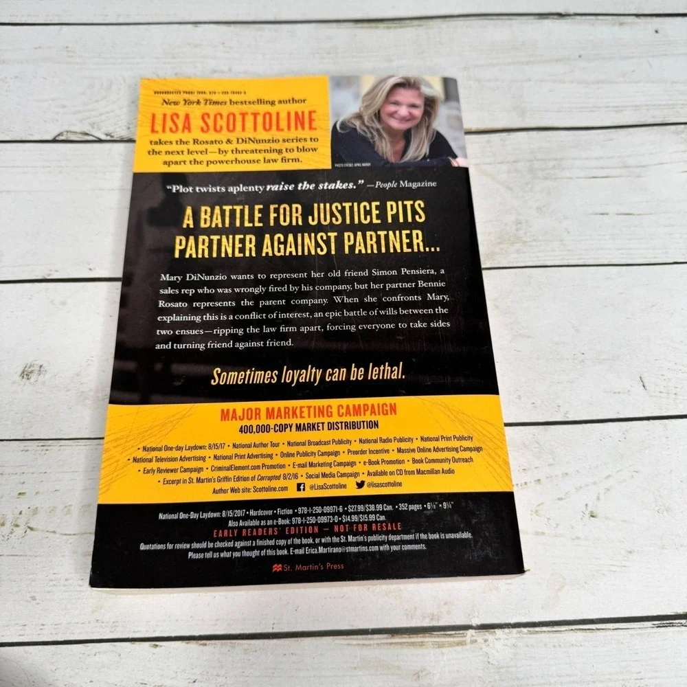 Exposed by Lisa Scottoline ARC‎ 2017 Advance Readers Copy Paperback Proof